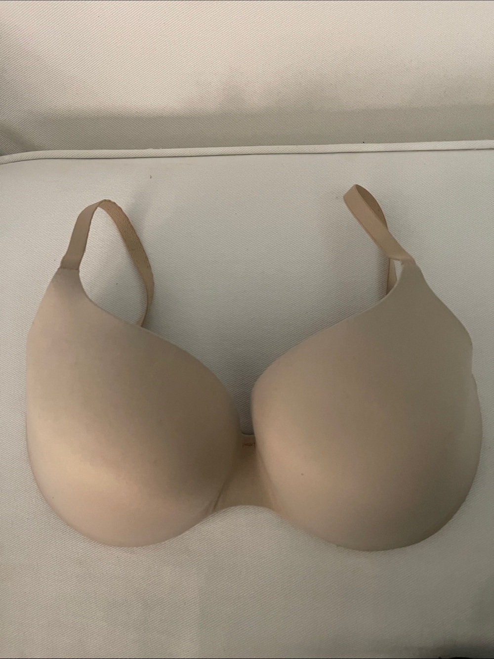 2 Auden Nude + Black Embedded Wire Demi Bras - 36C - Picture 3 of 6